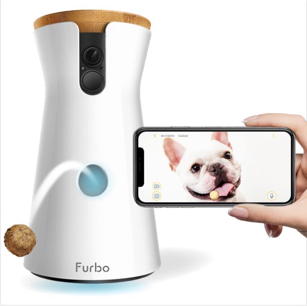 Furbo Dog Camera: Treat Tossing, Full HD Wifi Camera and 2-Way Audio use w Alexa